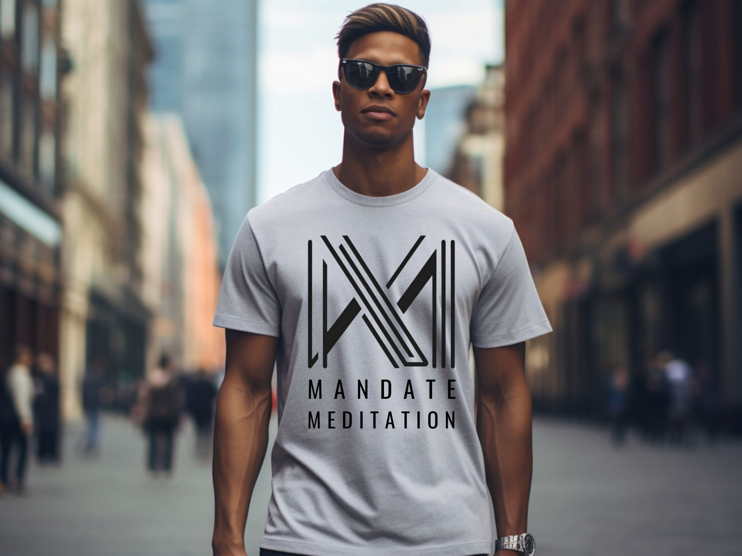 Mandate Meditation Logo Graphic T-Shirt