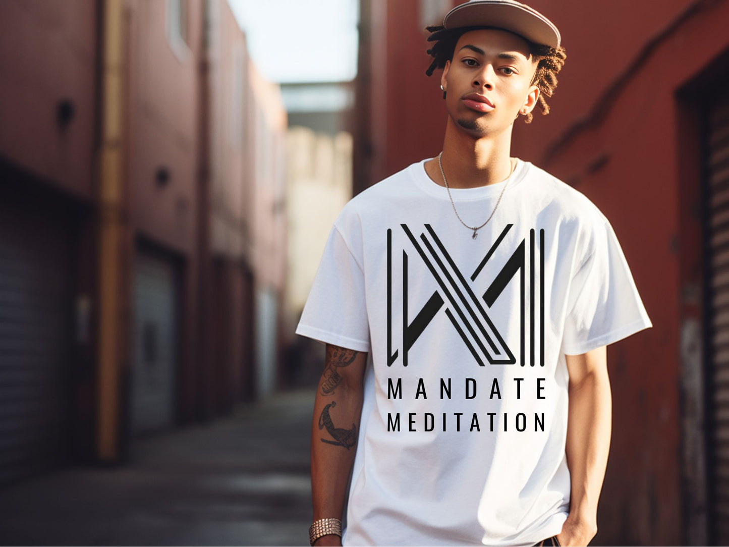 Mandate Meditation Logo Graphic T-Shirt