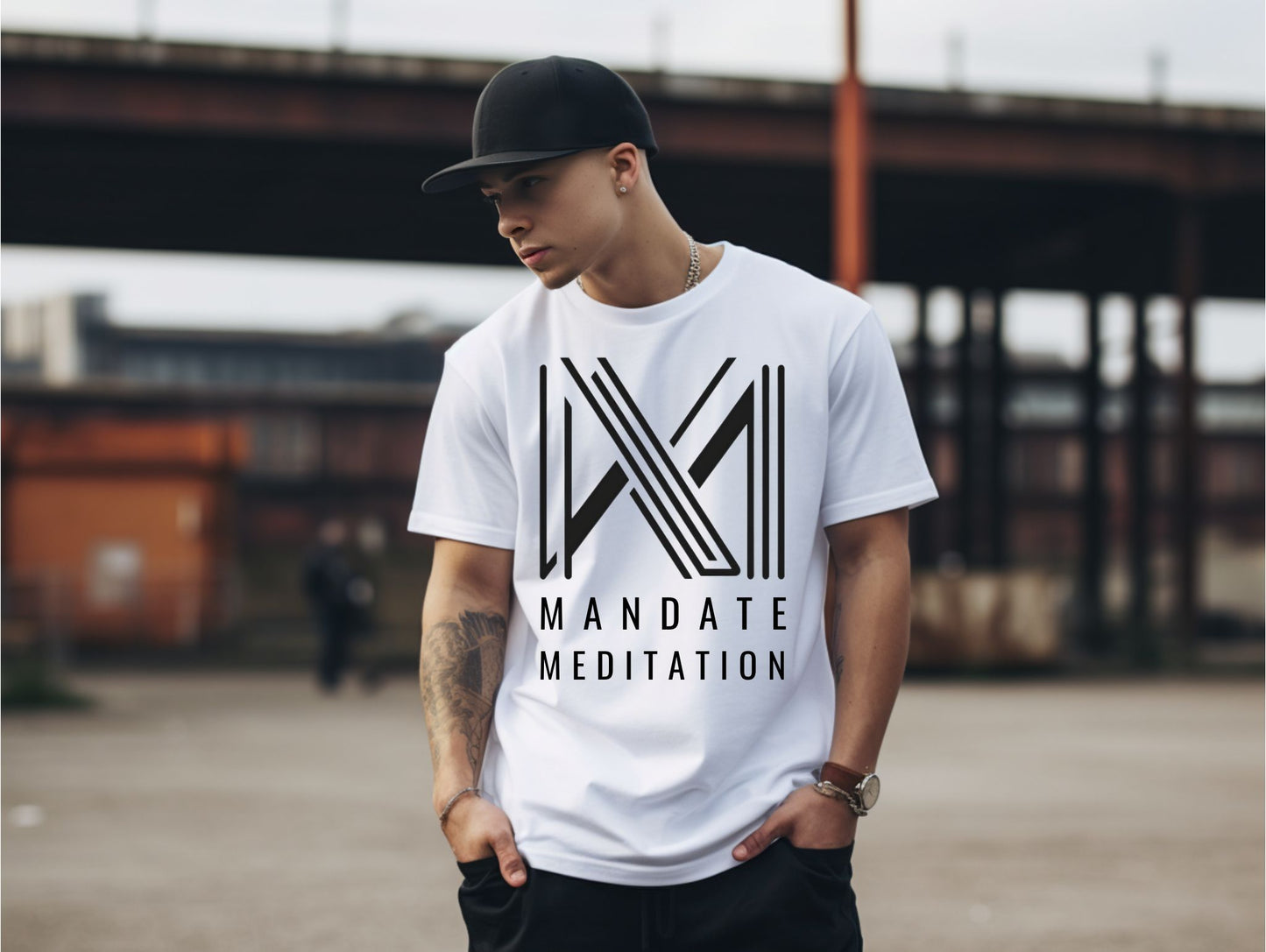 Mandate Meditation Logo Graphic T-Shirt